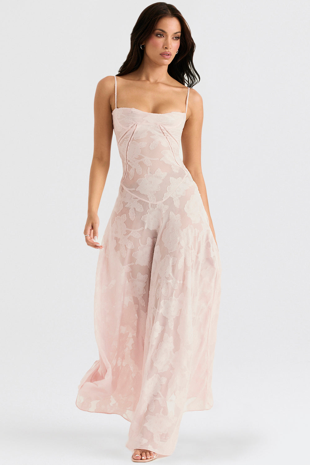 Pauletteâ„¢ | Elegante Abito Lungo con Corsetto