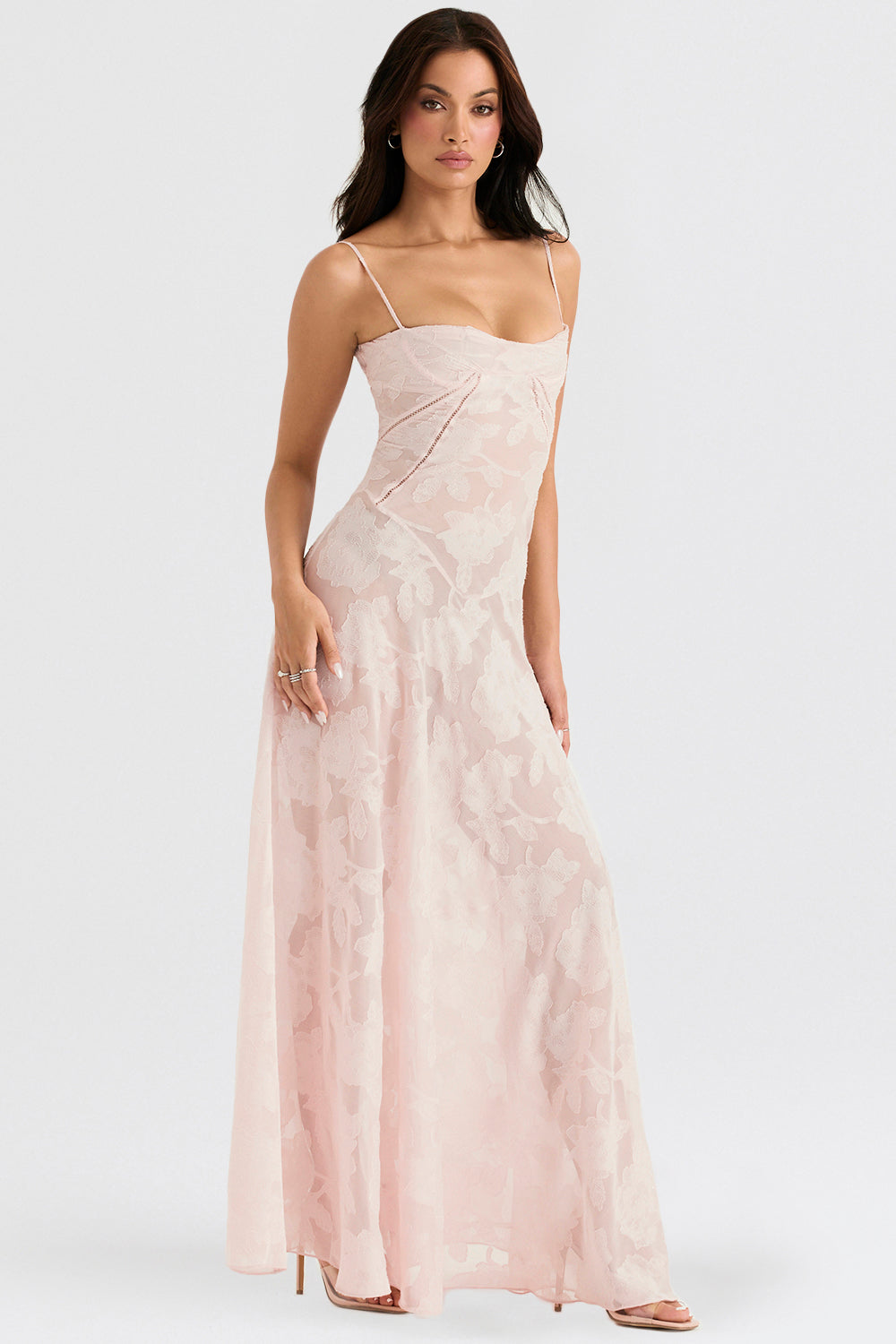 Pauletteâ„¢ | Elegante Abito Lungo con Corsetto