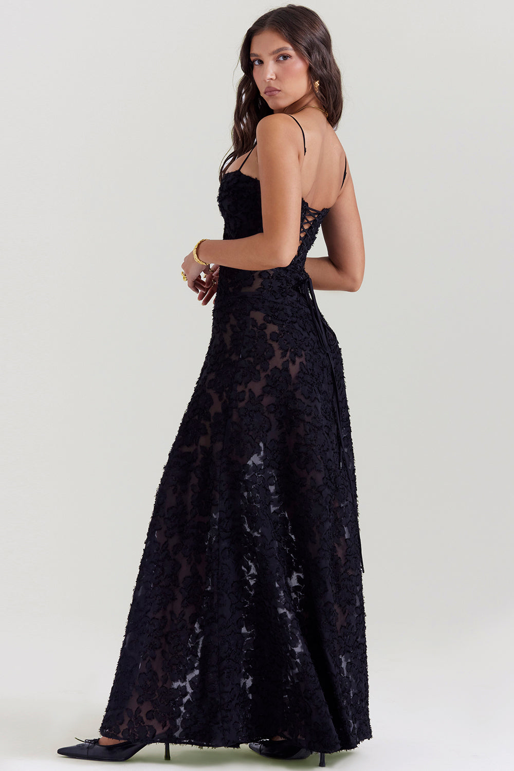 Pauletteâ„¢ | Elegante Abito Lungo con Corsetto