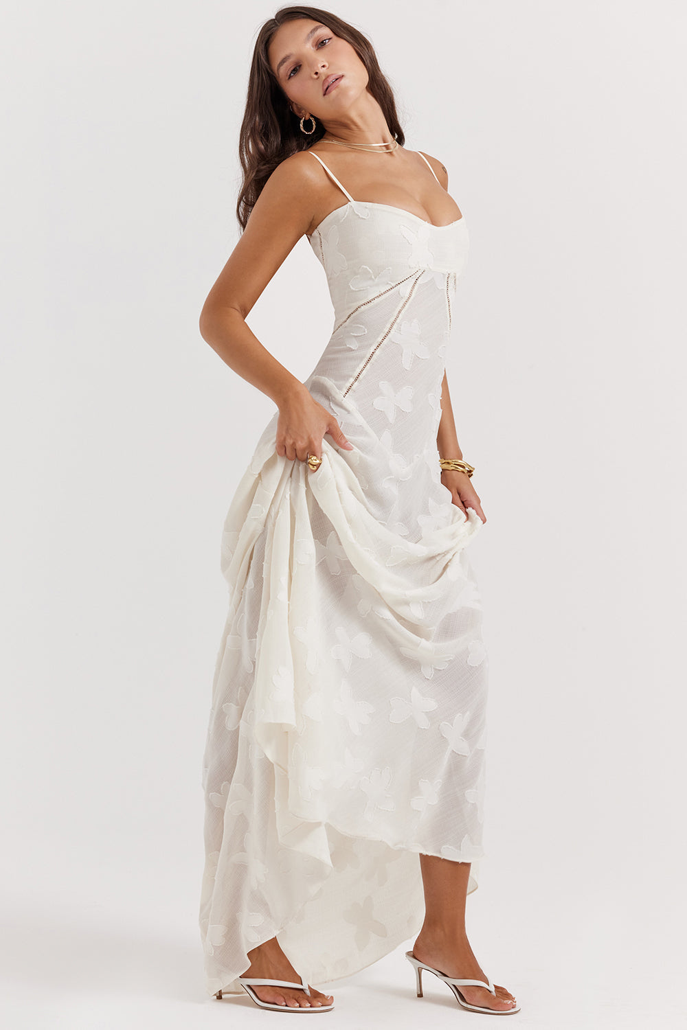 Pauletteâ„¢ | Elegante Abito Lungo con Corsetto