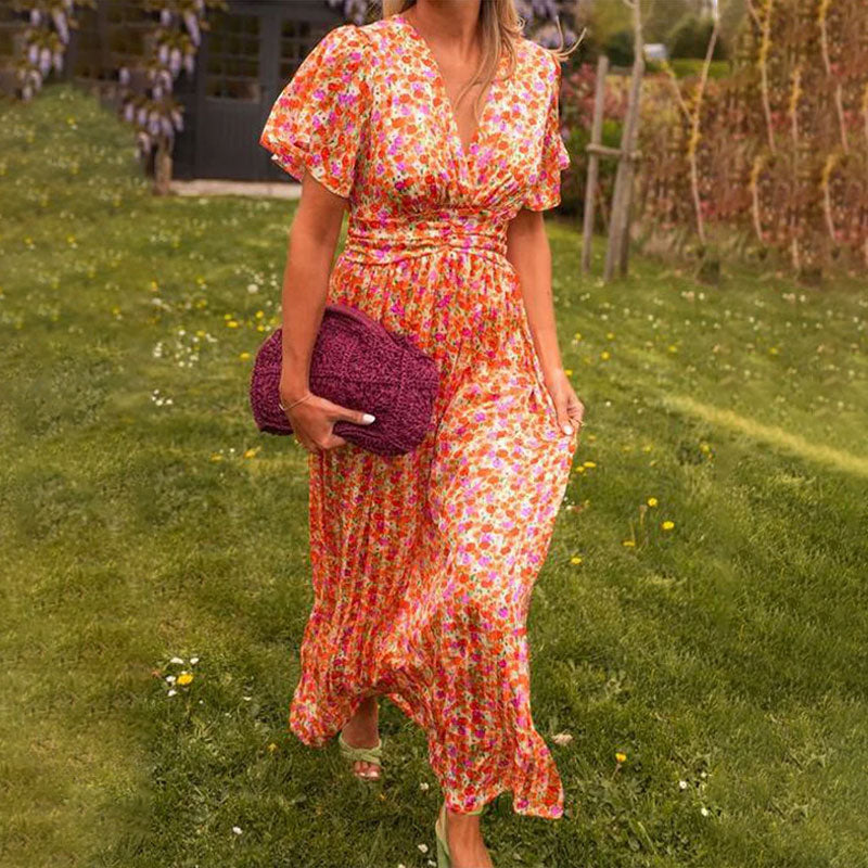 Amelia™ - Elegante Abito Maxi Floreale