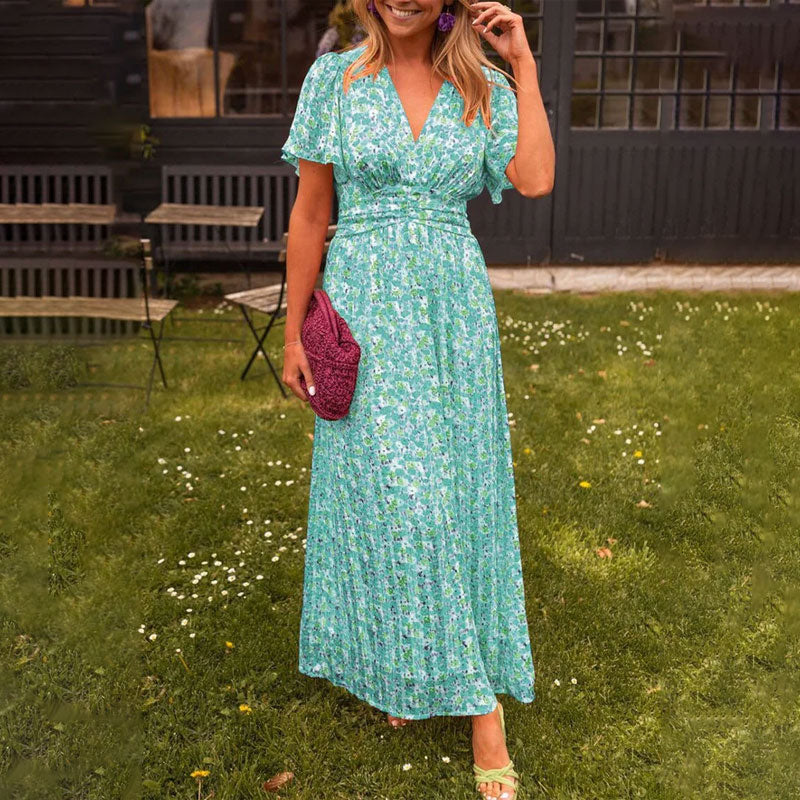 Amelia™ - Elegante Abito Maxi Floreale