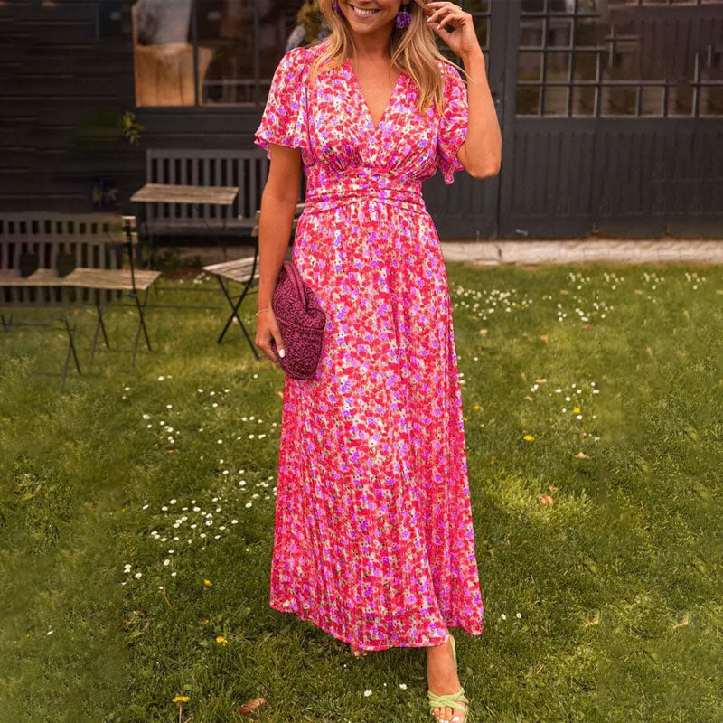 Amelia™ - Elegante Abito Maxi Floreale