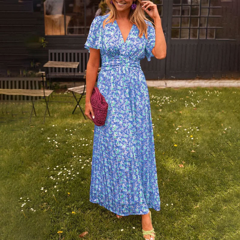 Amelia™ - Elegante Abito Maxi Floreale