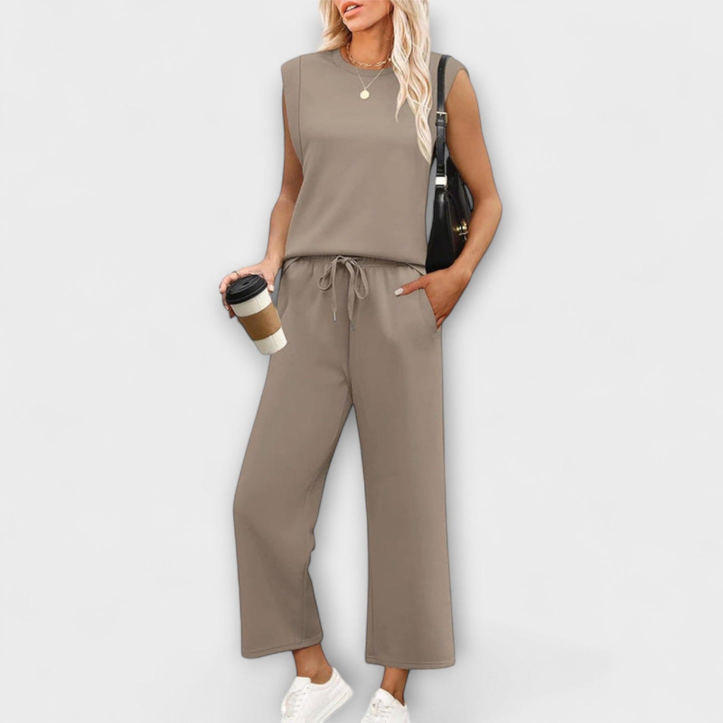 Lourdes™ - Conjunto feminino de duas peças