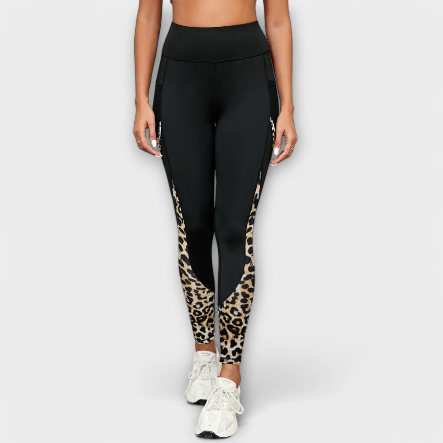 Carmo™ - Leggings de cintura alta com estampado de leopardo