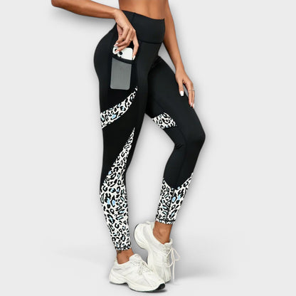 Carmo™ - Leggings de cintura alta com estampado de leopardo