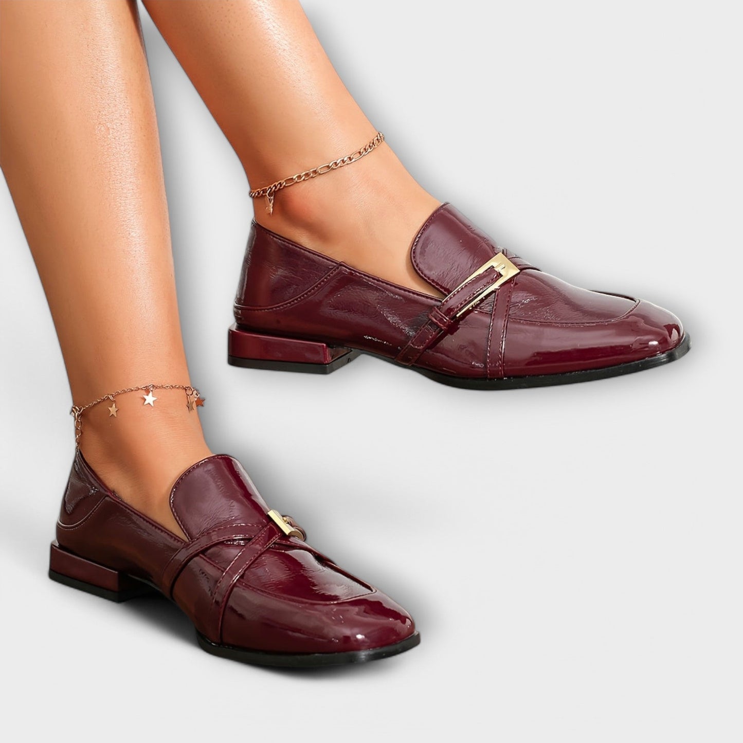 Isabel™ - Mocassins Bordô
