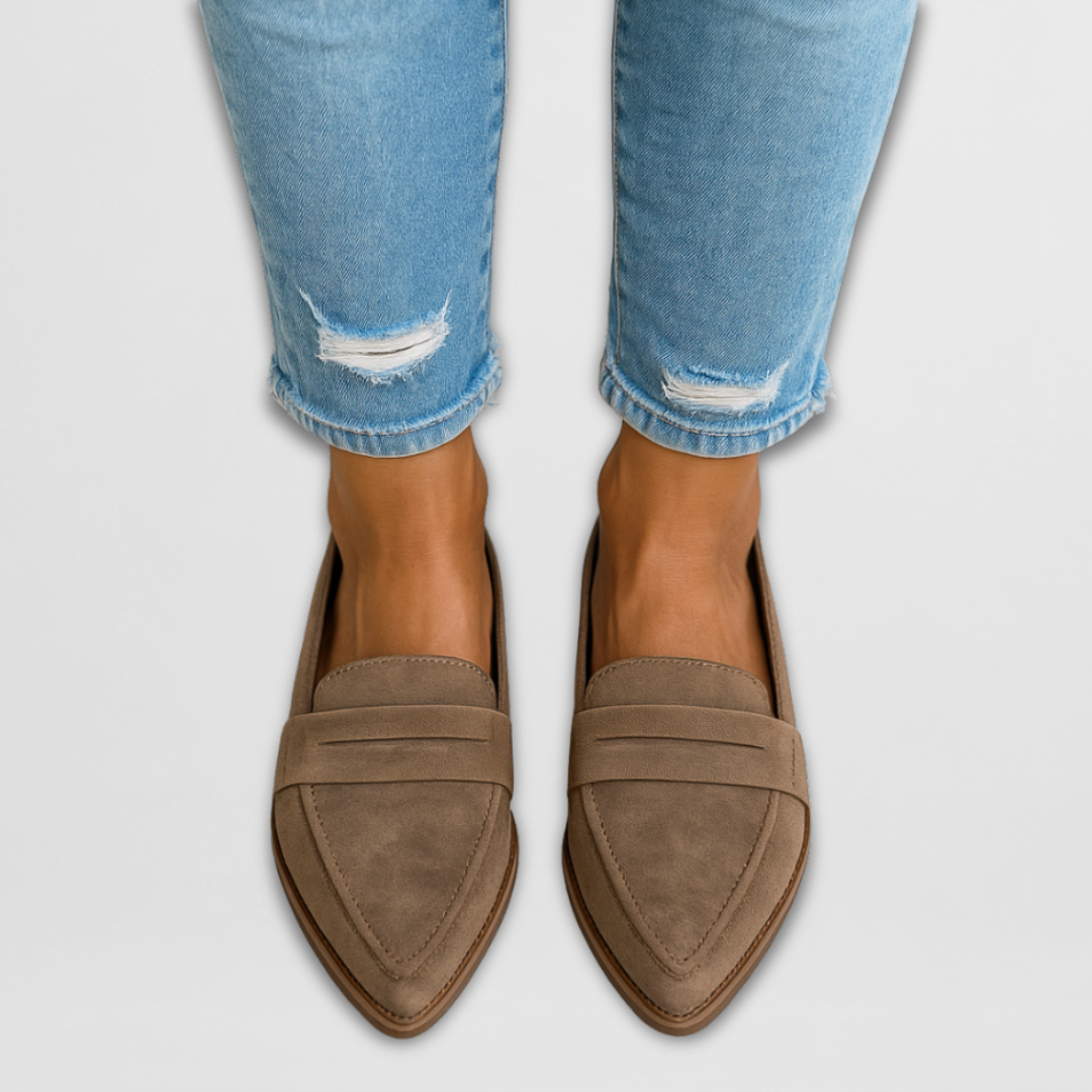 Andresa™ – Mocassins de camurça macia para mulher