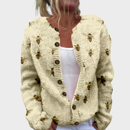 Bianca™ - Cardigan Floral de Outono
