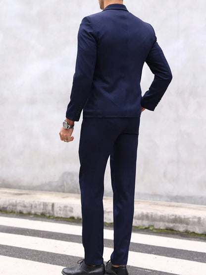 Raffaele™ – Completo da Uomo con Camicia a Maniche Lunghe e Pantalone Coordinato