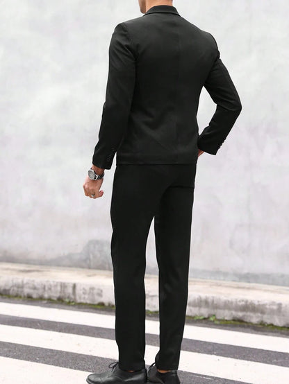 Raffaele™ – Completo da Uomo con Camicia a Maniche Lunghe e Pantalone Coordinato