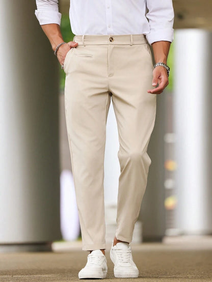 Alessio™ – Pantalone Uomo Slim Fit Monocolore
