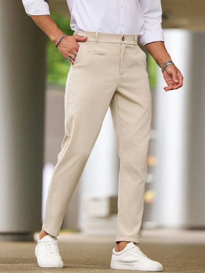 Alessio™ – Pantalone Uomo Slim Fit Monocolore
