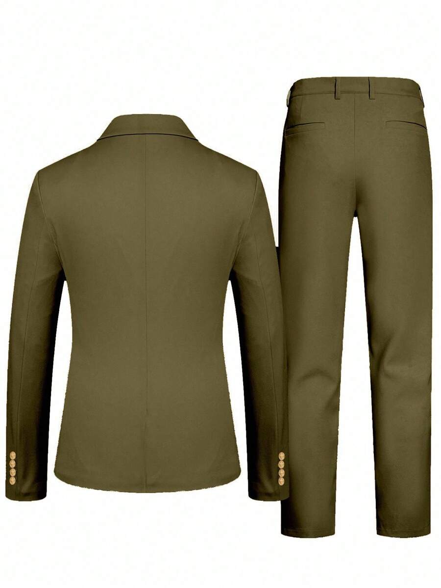 Raffaele™ – Completo da Uomo con Camicia a Maniche Lunghe e Pantalone Coordinato