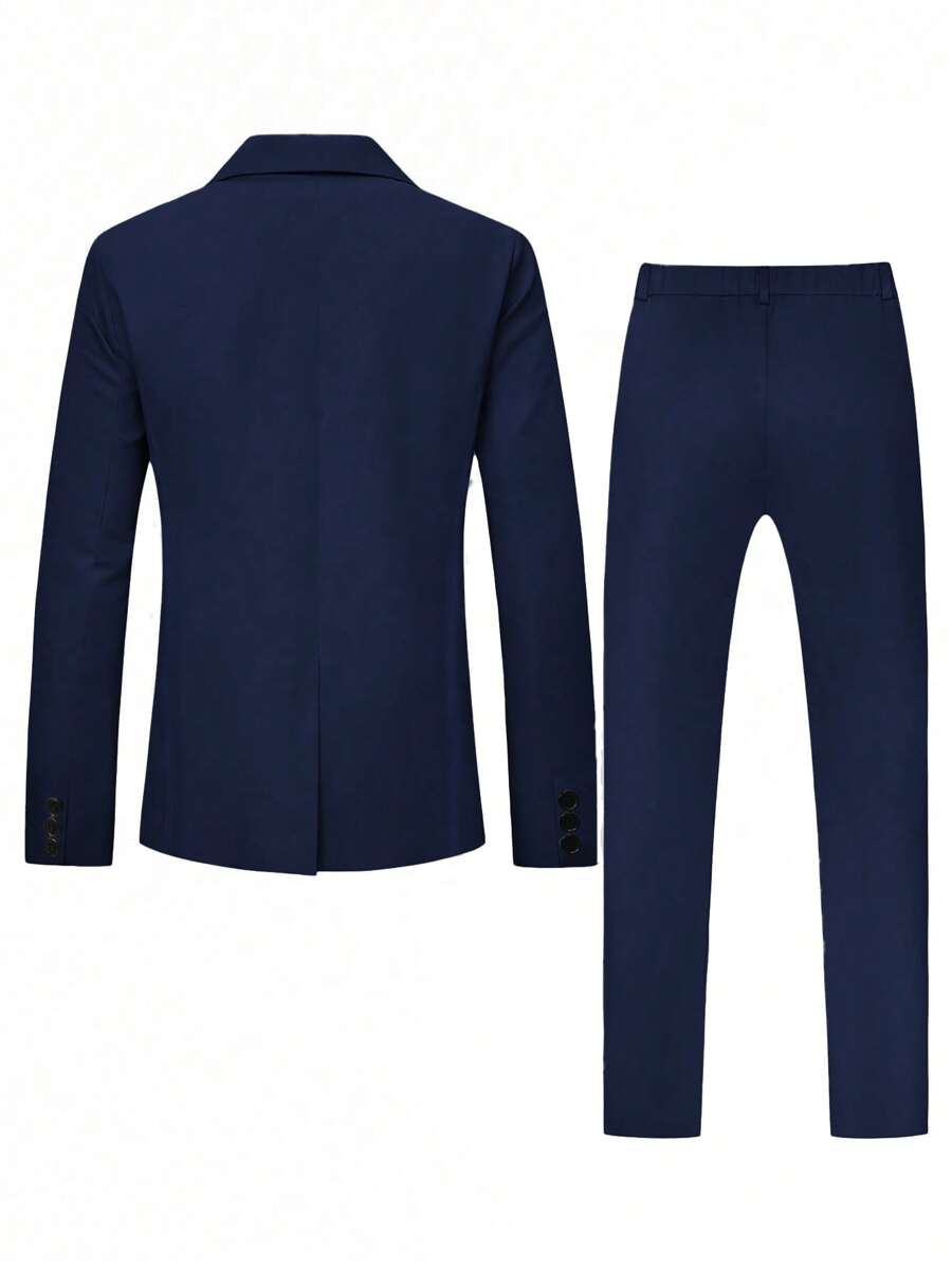 Fabio™ – Completo Uomo Monocolore con Giacca a Tasche e Pantalone Coordinato