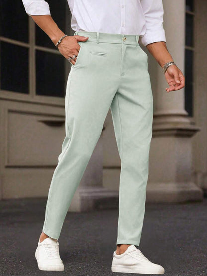 Alessio™ – Pantalone Uomo Slim Fit Monocolore