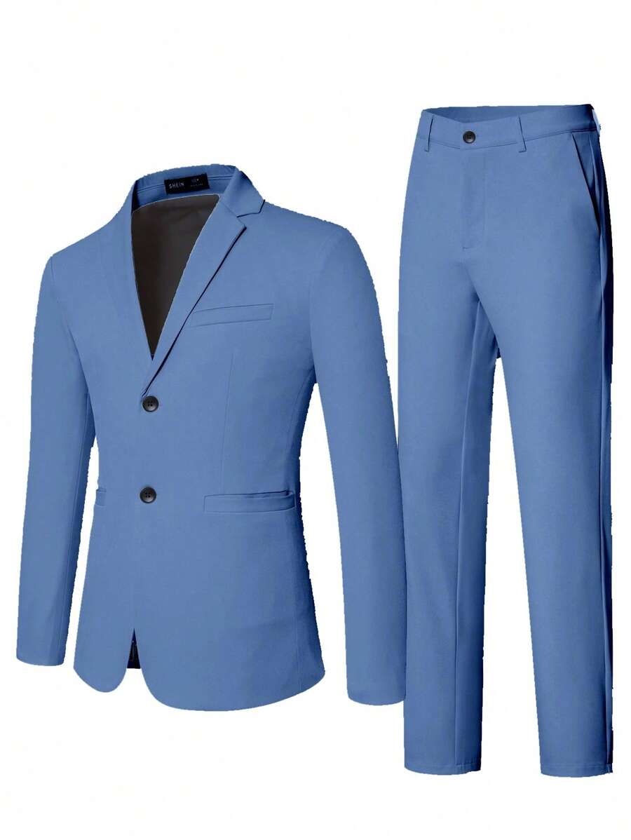 Raffaele™ – Completo da Uomo con Camicia a Maniche Lunghe e Pantalone Coordinato