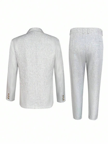 Leon™ – Completo Uomo Blazer & Pantalone Monocolore