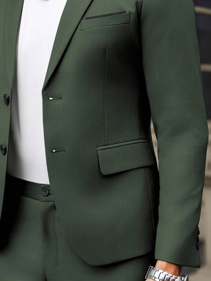 Renzo™ – Completo Uomo con Giacca e Pantalone a Dettaglio Contrastante