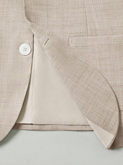 Valerio™ – Completo Uomo Casual con Blazer Monocolore e Pantalone