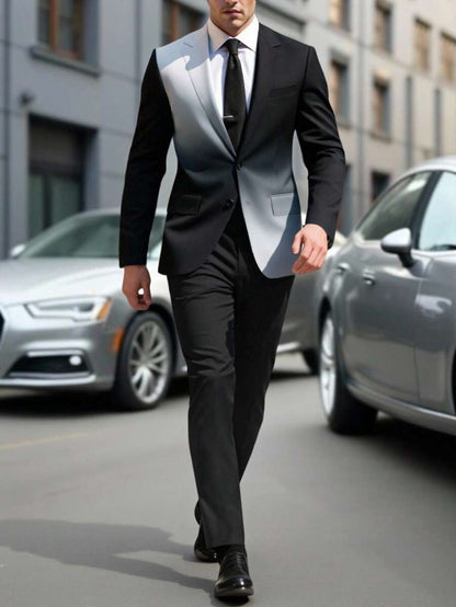 Raffaele™ – Completo da Uomo con Camicia a Maniche Lunghe e Pantalone Coordinato