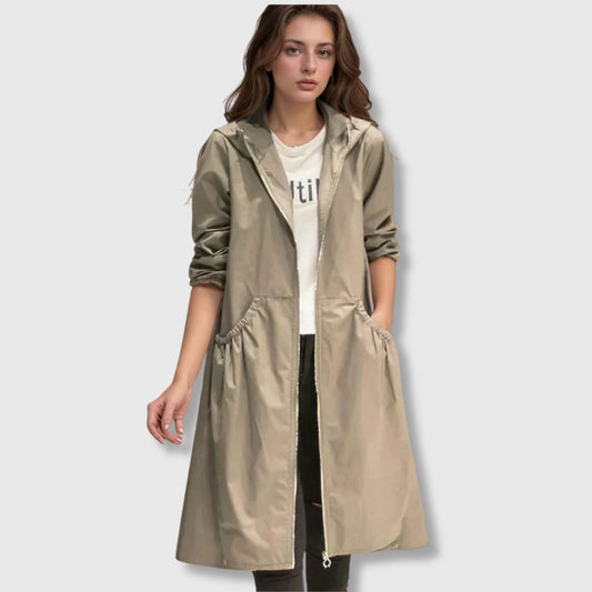 Roberta™ - Gabardina comprida para conforto