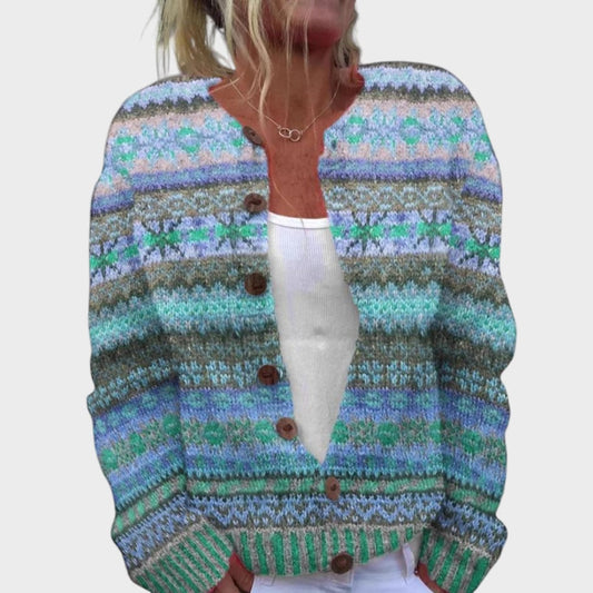 Isabel™ - Cardigan Floral de Outono