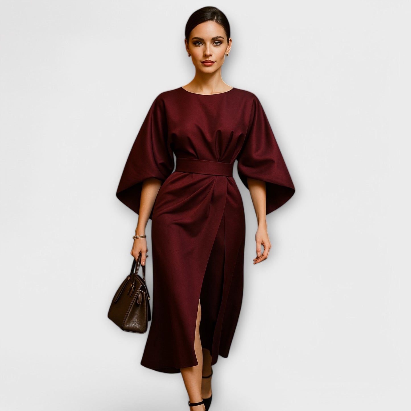 Sara™ - Vestido elegante com mangas