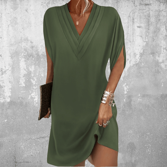 Helena™ | Abito Elegante con Scollatura a V per Esaltare la Silhouette