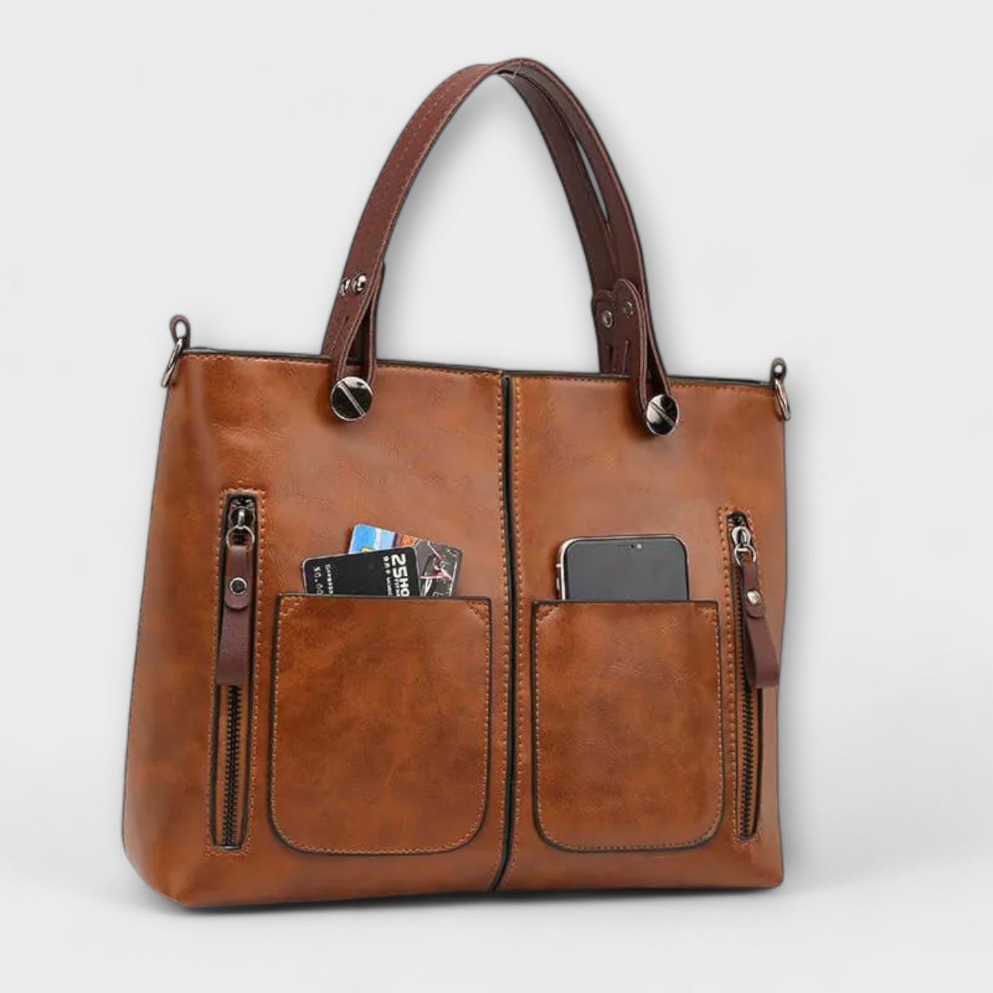 Maria™ - Bolsa de couro elegante