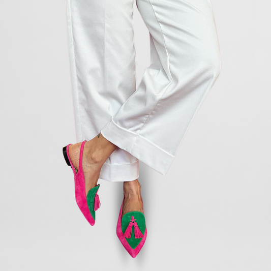 Laylla – Pantofole Colorate Con Pizzo