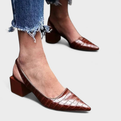 Vera™ – Sapatos de salto alto crocodilo