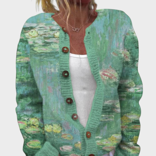 Ana™ - Cardigan Floral de Outono