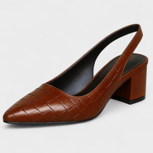 Vera™ – Sapatos de salto alto crocodilo