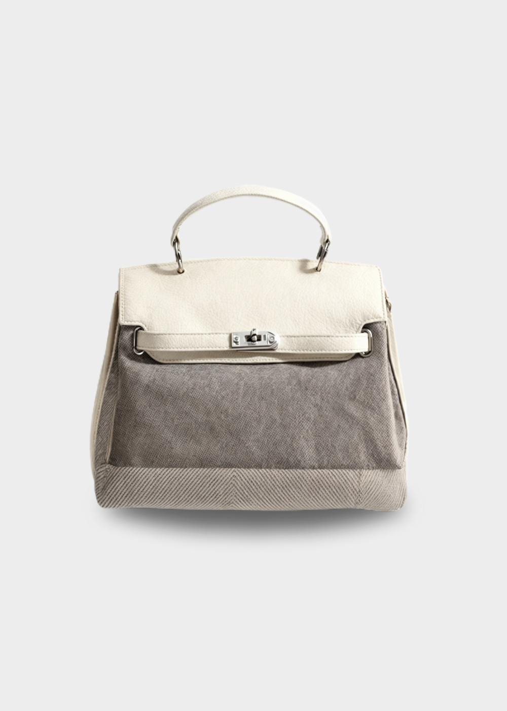 Emilia™ - Bolsa de lona em pele de vaca