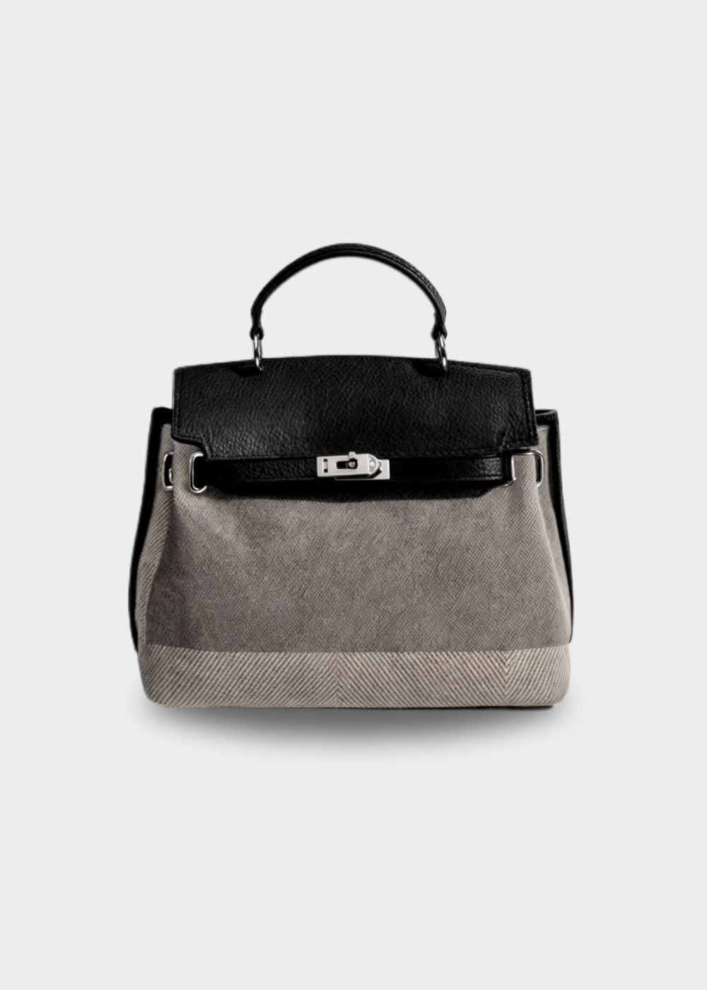 Emilia™ - Bolsa de lona em pele de vaca