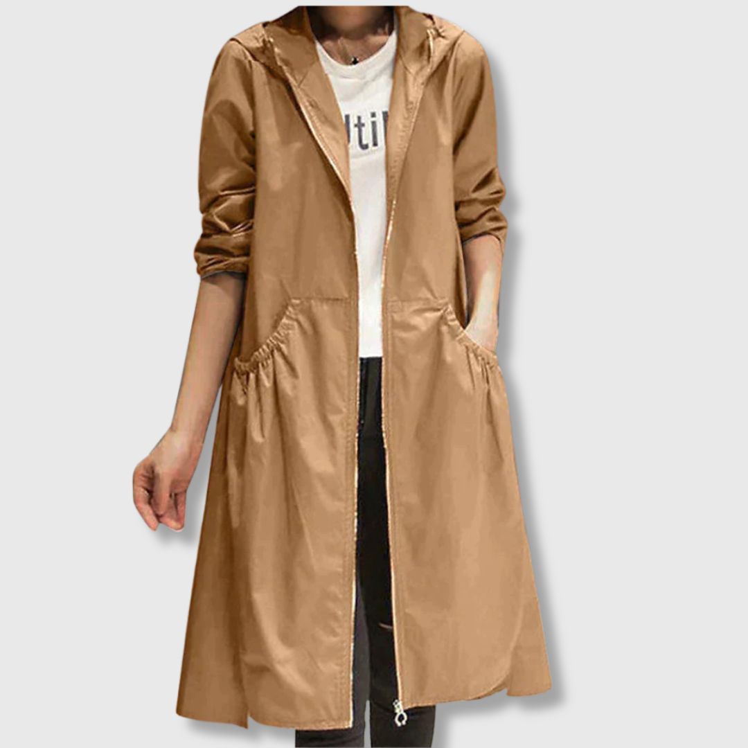 Roberta™ - Gabardina comprida para conforto