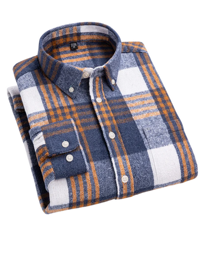 Luxonova- Cotton Plaid Shirt