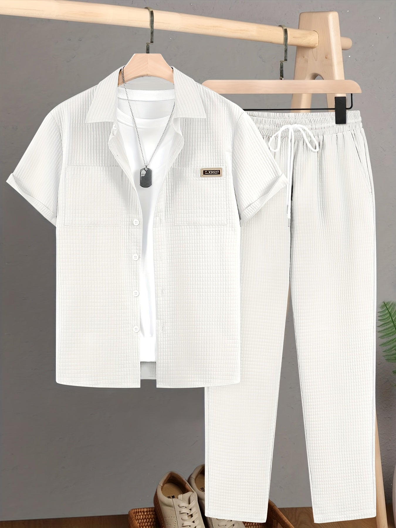 Luca™ – Completo Estivo con Camicia Strutturata e Pantalone Coordinato