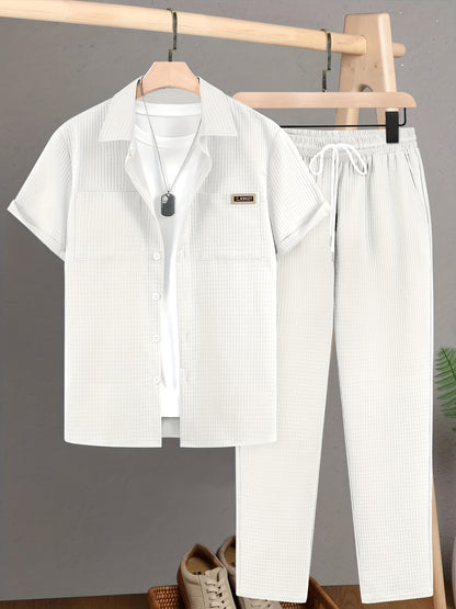 Luca™ – Completo Estivo con Camicia Strutturata e Pantalone Coordinato