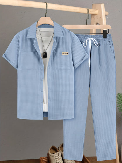 Luca™ – Completo Estivo con Camicia Strutturata e Pantalone Coordinato
