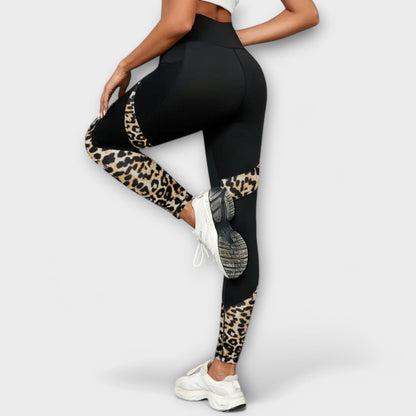 Carmo™ - Leggings de cintura alta com estampado de leopardo