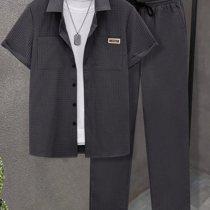 Luca™ – Completo Estivo con Camicia Strutturata e Pantalone Coordinato