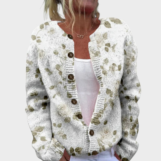 Joana™ - Cardigan Floral de Outono