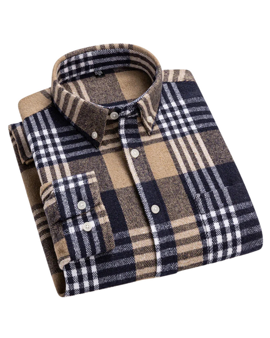 Luxonova- Cotton Plaid Shirt