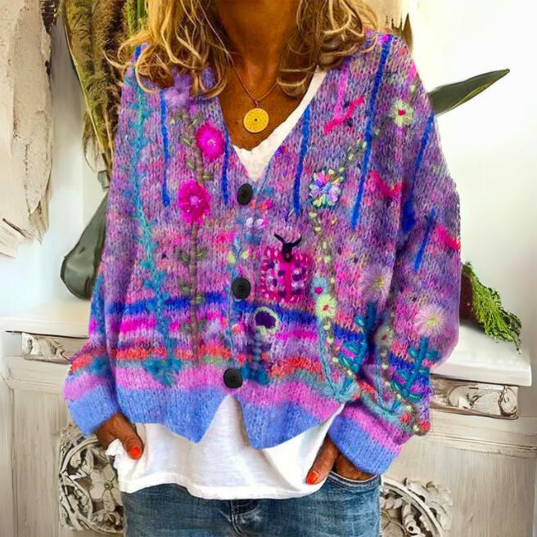 Leilani™ | Cardigan bordado de qualidade superior
