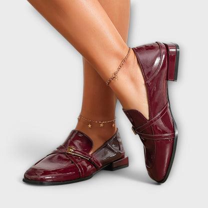 Isabel™ - Mocassins Bordô