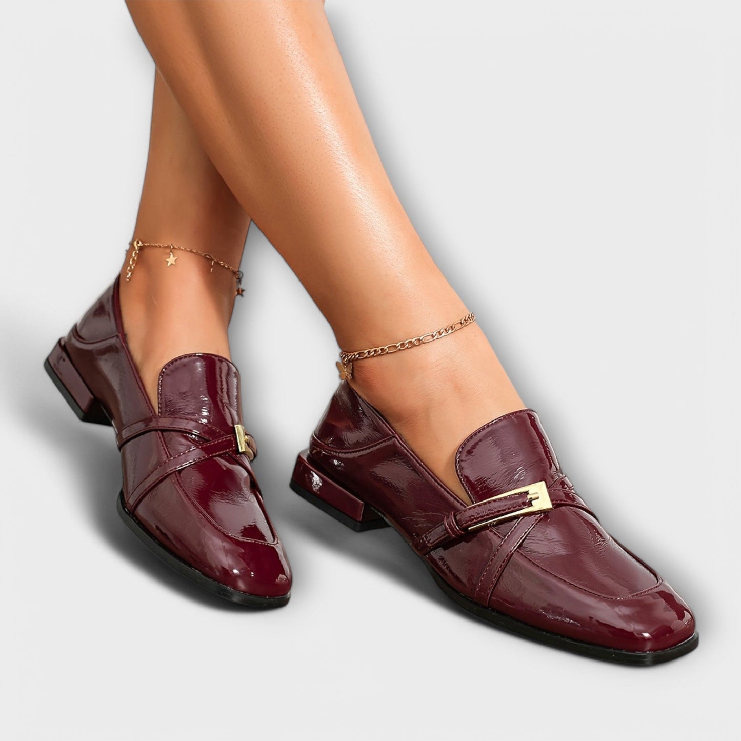 Isabel™ - Mocassins Bordô