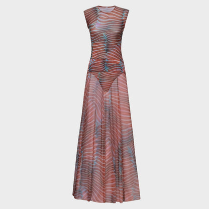 Fabiana™ - Body Elegante com Saia Comprida